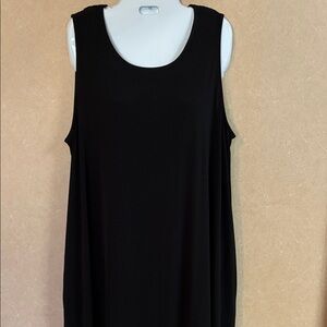 AB Studio Classic Black Sleeveless Dress